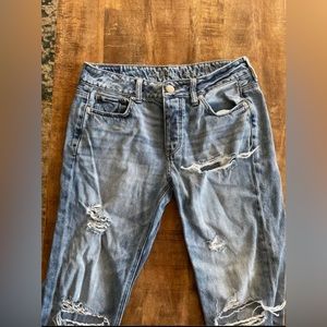 American Eagle Ripped Blue Jeans